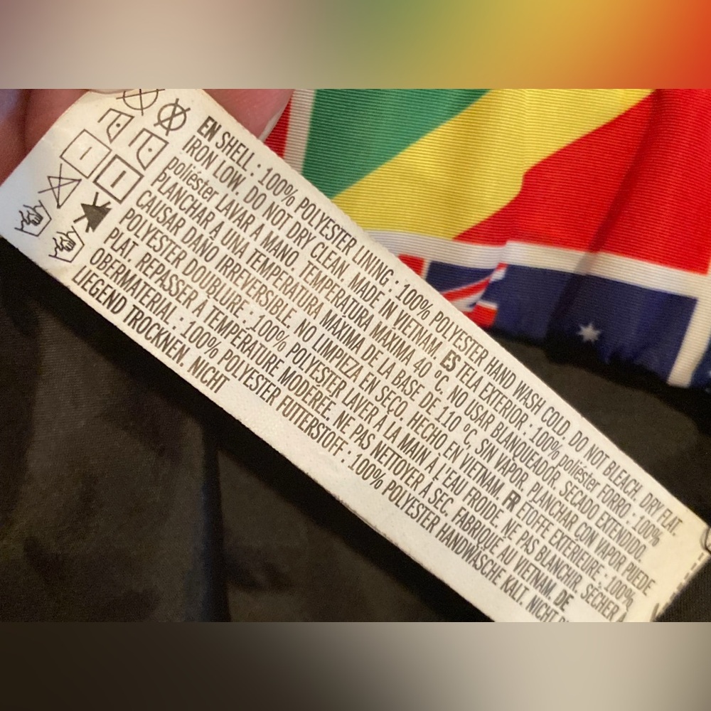 Forever 21 Men International Flags Full Zip Jacket Colorful Men’s Size Small - Picture 4 of 13